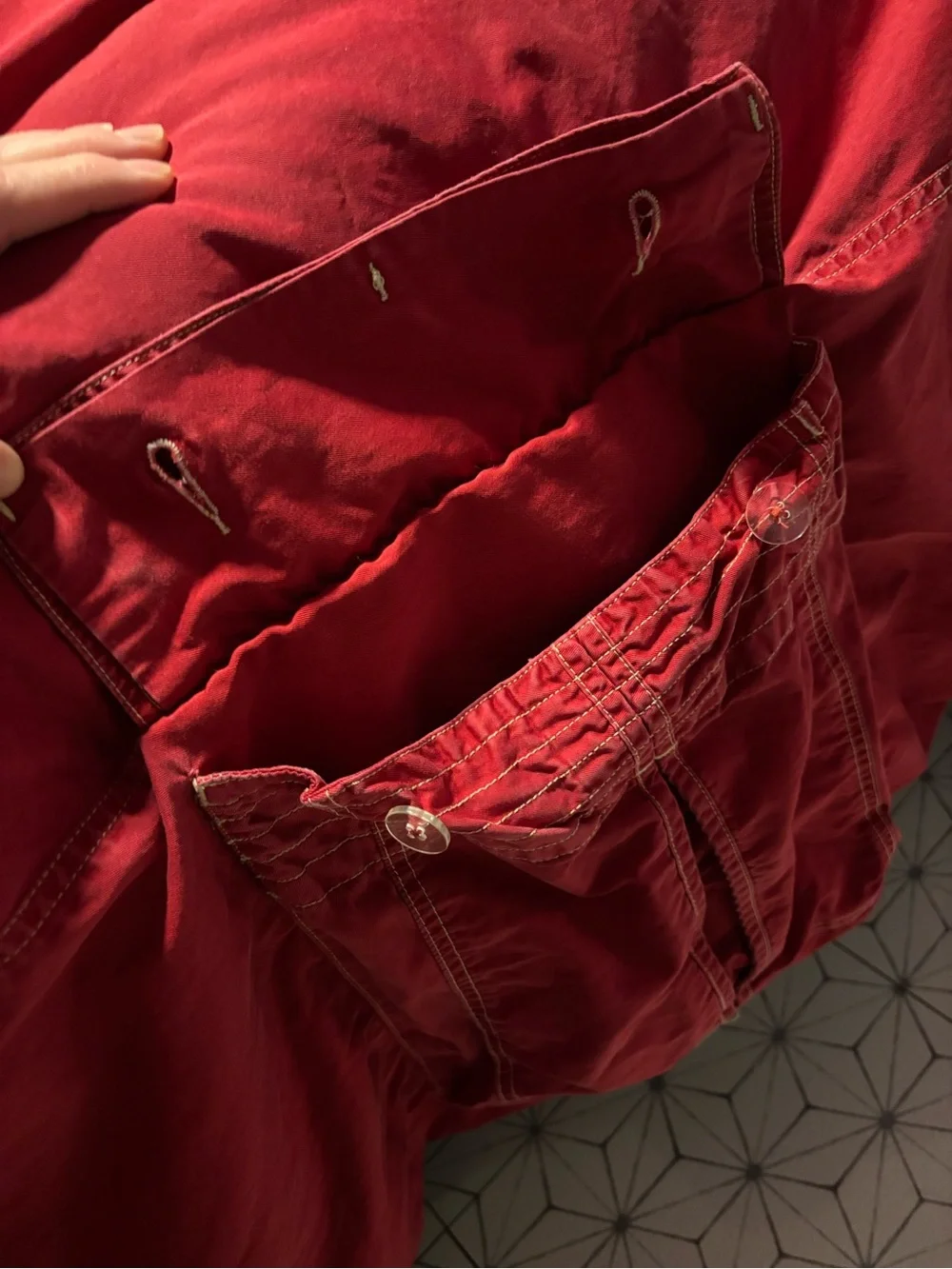 Pottery Barn Red Comforter Cover - full size